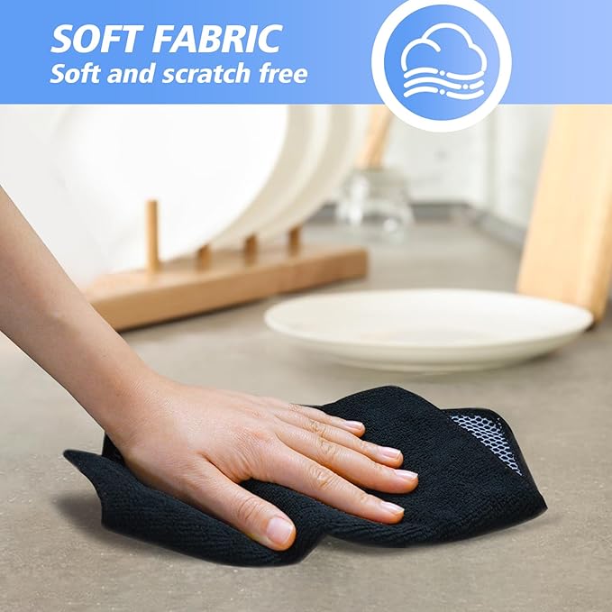 KinHwa Kitchen Washcloths for Dishes Absorbent Microfiber Dish Cloths Quick Dry - Image 8