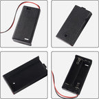 8Pcs 2 AA Battery Holder with Switch, 2X 1.5V AA Battery Holder Case with Wire - Image 4