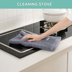 SALAS Kitchen Dish Towels, Bulk Cotton Kitchen Hand Towels, 390 GMS Plaid Dish - Image 5
