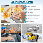 FIXSMITH Grey Microfiber Cleaning Cloth -Pack of 24, Highly Absorbent Cleaning - Image 4