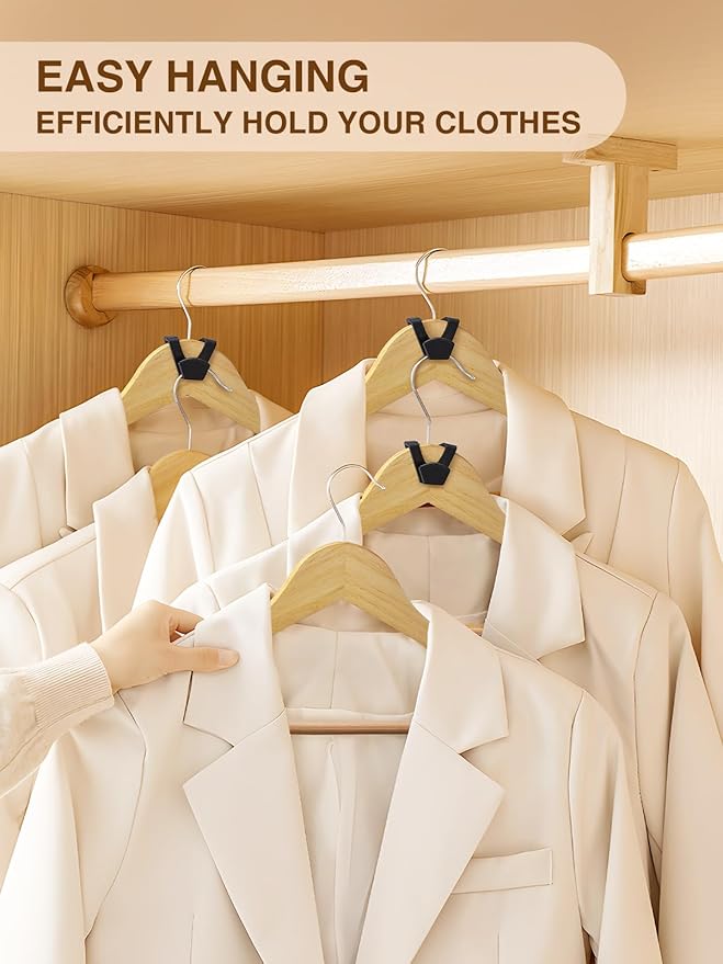 Smartor Clothes Hanger Connector Hooks 120 Pack, Closet Storage and - Image 2
