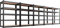AOAORRG Set of 5 Garage Shelving Heavy Duty Storage Shelves, Metal Adjustable Shelving Unit, Utility Garage Organizer Shelf for Basement, Pantry, Kitchen, Warehouse, 45.6" Wx17.7 Dx71.2 H, Black by Unknown