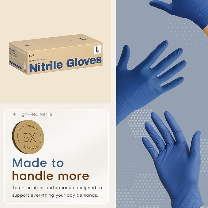 SUP Powder-Free Nitrile Exam Gloves - Image 4