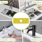 Sink Splash Guard Faucet Mat Rubber Ducky Absorbent Fast Drying Mat Sink - Image 7