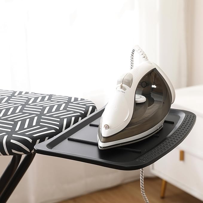 caius Ironing Board, Height Adjustable Heavy Duty Metal Iron Board - Image 8