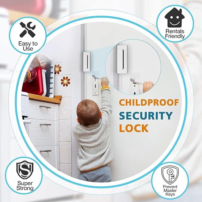 Home Security Door Reinforcement Lock - Image 5