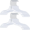 VWV 24pcs Clear Plastic Non-Slip Heavy Duty Hangers by Designedforluxuryhangers