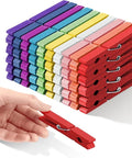 Clothes Pins Wooden Clothespins, Heavy Duty Outdoor Large Pegs 3.55 Inch 50 Pack by SFSOONEAT