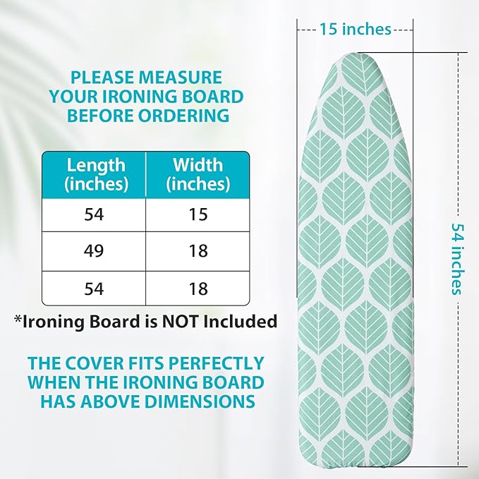 Seiritex Ironing Board Cover and Pad, Standard Size 15 x 54, Thick Padding - Image 5