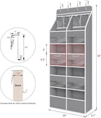 Univivi 5-Shelf Fabric Door Organizer Over Door Hanging Organizer - Image 3
