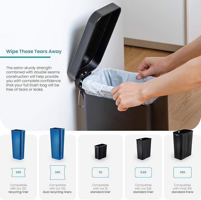 Home Zone Living 1.3 Gallon Trash Bags - Image 3
