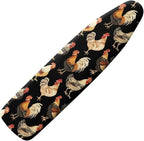 Roosters Pattern Ironing Board Cover and Pad Resist Scorching Cover by Psesaysky
