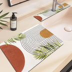 19.5" x 12" Dish Drying Mat & 24" x 5.5" Sink Splash Guard, Super Absorbent - Image 5