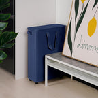 Slim Laundry Hamper with Lid and Wheels, Small Rolling Laundry Basket with - Image 7