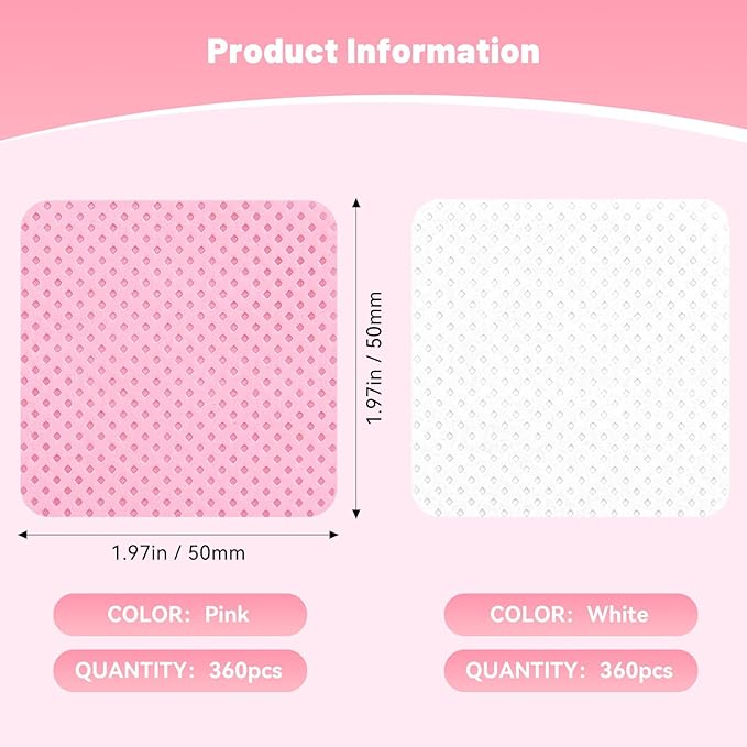 720Pcs Lint Free Nail Wipes, Nail Supplies Nail Polish Wipe, Pads Gel Nails No - Image 2