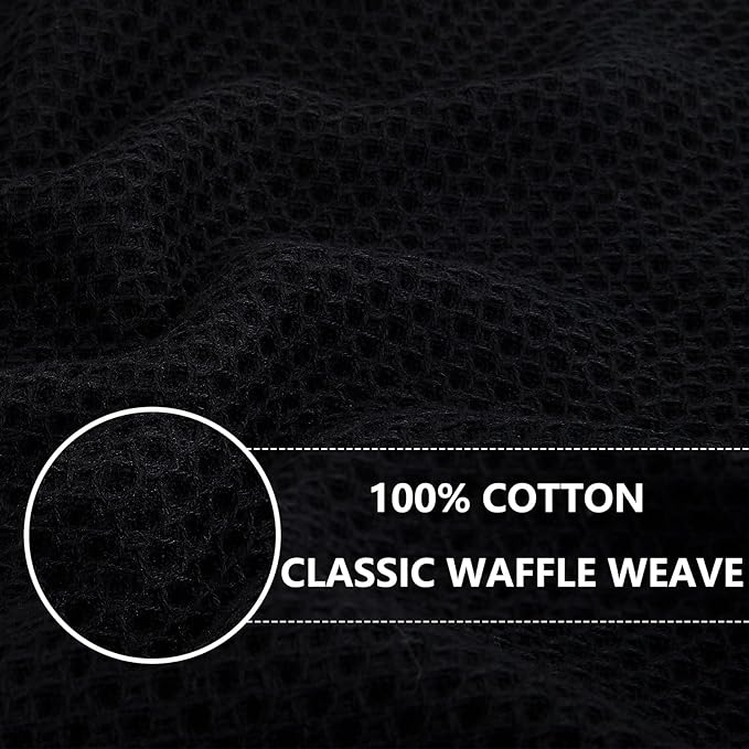 Homaxy 100% Cotton Oversized Waffle Weave Kitchen Dish Towels, Ultra Soft - Image 2