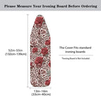 Leopard Print Flower Ironing Board Covers Standard Washable Ironing Board - Image 5