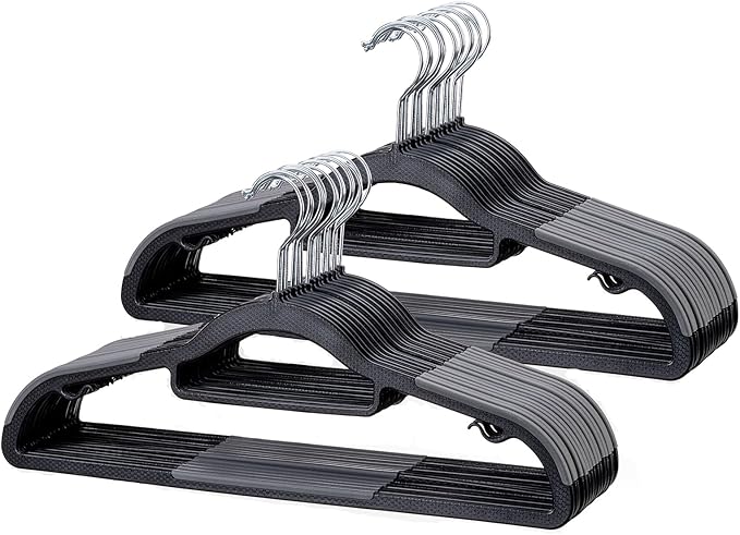 30 Pack Non-Slip Clothes Hangers by Home