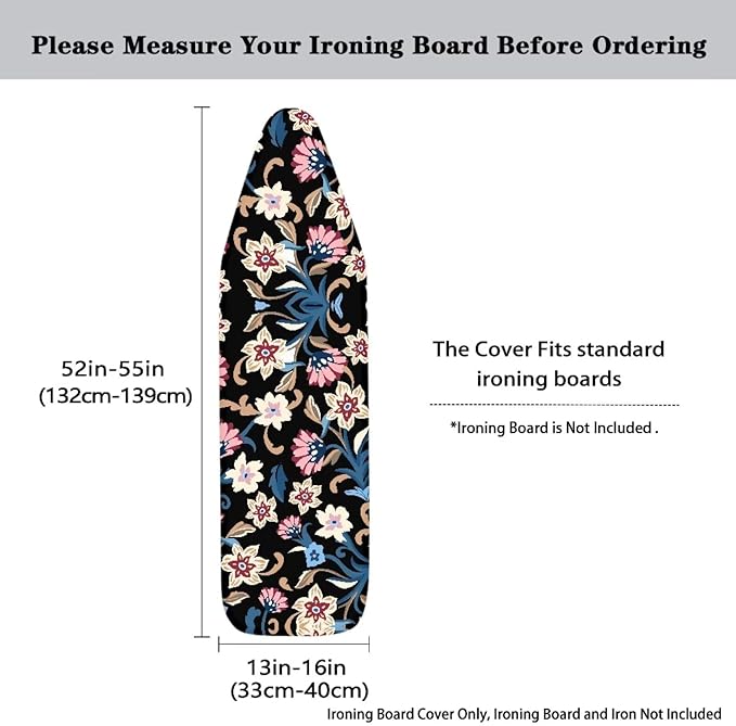 Vintage Flowers Ironing Board Cover and Pad Cover - Image 5