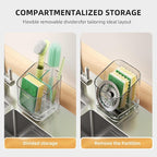 Minimalist Sponge Holder for Kitchen Sink, 3 Slots Sink Caddy - Image 2