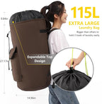 laundry bag backpack, extra-large heavy duty laundry bags, laundry backpack - Image 8