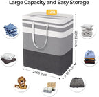 HomeHacks 4-Pack Large Laundry Basket, Waterproof, Freestanding Laundry Hamper - Image 4