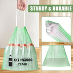 4 Gallon Trash Bags Drawstring 100 Count, JUKFITA Strong Small Garbage Bag - Image 4