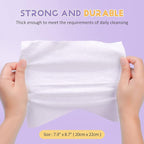 100 Count Disposable Face Towels Ultra Soft Hand Washcloth Lint-Free Dry Wipes - Image 3