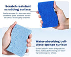 9 Pack Zero Scratch Scrub Sponges, Non-Scratch Dish Scrubbers - Image 2