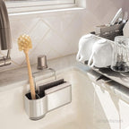 simplehuman Sink Caddy Sponge Holder, Brushed Stainless Steel - Image 2