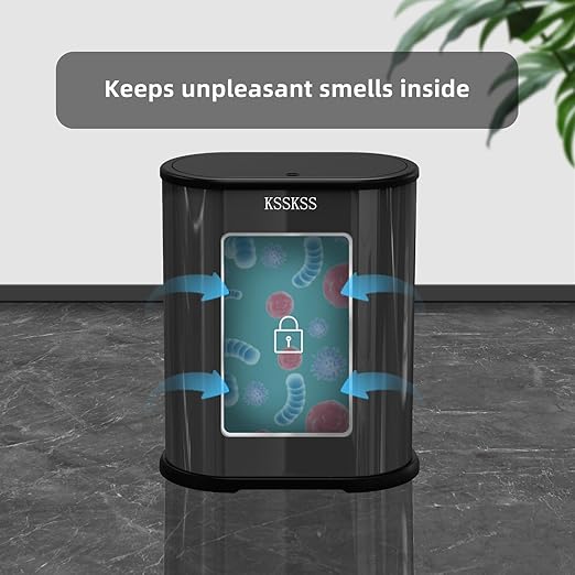 1.8 Gallons Small Stainless Steel Trash Can - Image 7