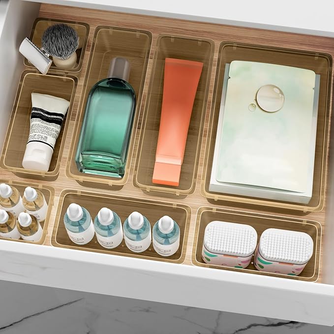 12 PCS Drawer Organizer Set, 4 Sizes Tool Storage Trays - Image 8