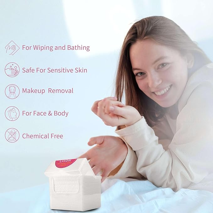 Disposable Fast Dry Wipes, Daily Face Towel, Facial Washcloth, Makeup Remover - Image 5