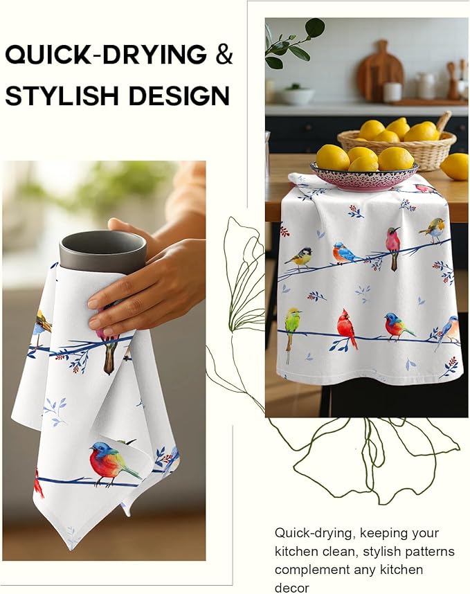 Flour Sack Kitchen Towels Set of 2-18x26 Cotton Dish Towels - Image 4