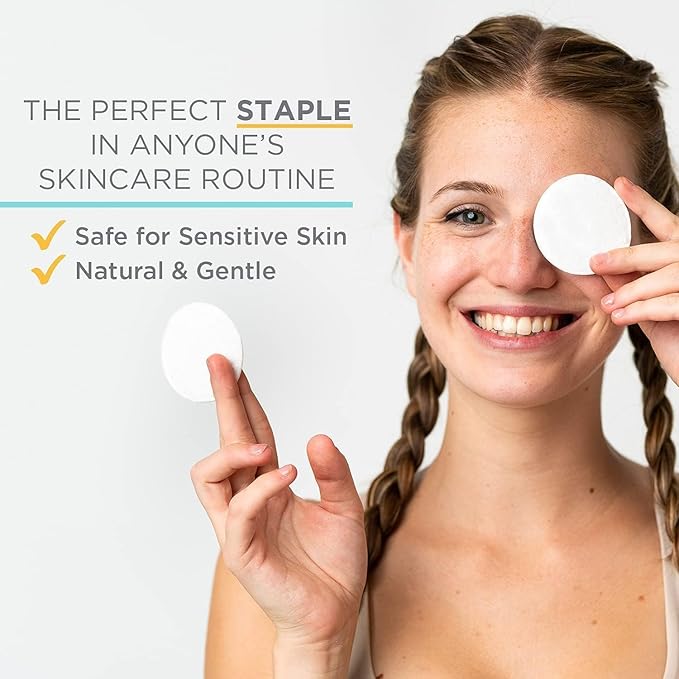 NOLEO Organic Cotton Rounds, Small 2″ Pressed & Lint-Free, Biodegradable & - Image 3