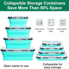 Sudaya 8 Pack Collapsible Food Storage Containers - Image 4