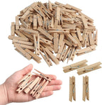 KIMOBER 2.36Inch Large Wooden Clothespins, Sturdy Natural Wooden Craft Peg Pins by KIMOBER