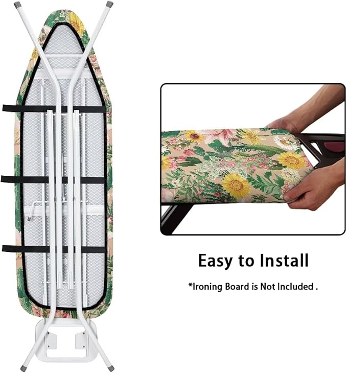 Cactus Ironing Board Cover, Heat Reflective and Stain Resistant 15x54 Thick - Image 4