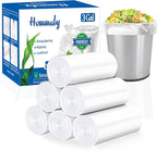 3 gallon Clear trash can liners, Small clear Garbage Bags 300, Extra Strong 2.6 by HOMMALY