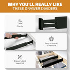 6 Pack Bamboo Drawer Dividers - Image 4