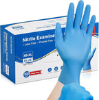 Schneider Nitrile Exam Gloves, Medical Grade Blue Disposable Gloves Latex Free by Schneider