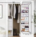 SLEEPING LAMB Over The Door Shoe Organizer - Image 2