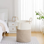 VIPOSCO Large Laundry Hamper, Tall Woven Rope Storage Basket - Image 2