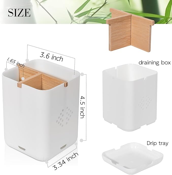 Toothbrush Holders for Bathroom Countertop, Detachable Electric Toothbrush - Image 6