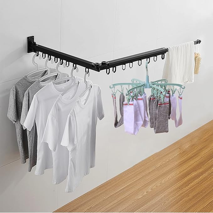 Foldable Drying Rack with 24 Clips - Image 6