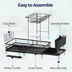 2 Tier Large Dish Drying Rack, Expandable Dish Rack - Image 8