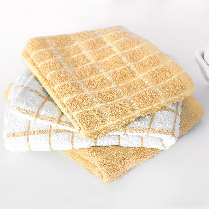 Ritz Premium 100% Cotton Terry Check Kitchen Dish Towels - Image 6