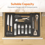 Lifewit Silverware Drawer Organizer, Expandable Utensil Tray - Image 3