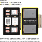JJC Camera Battery Memory Card Case, SD Micro SD TF MSD XQD Card and Battery - Image 2