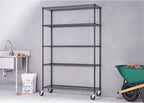 TRINITY 5-Tier Outdoor Wire Shelving Rack, 48in. x 18in. x 72in., Model# NTBTGBK-0975 - Image 3